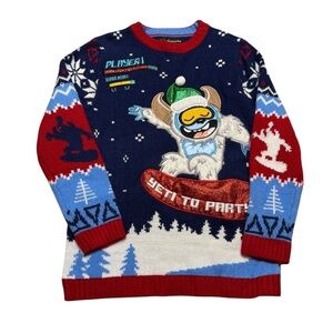 🎿 33 DEGREES 🎿 “Yeti To Party” Youth‎ Small Ugly Christmas Sweater ❄️